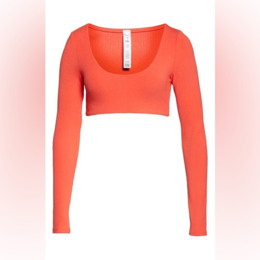 Alo yoga ribbed crop long sleeve NWOT